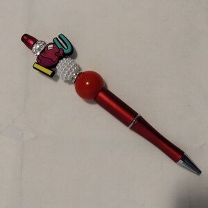 Red Decorative Pen